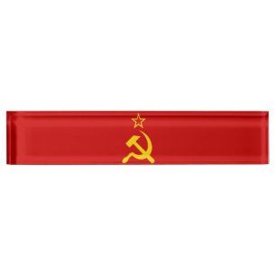 Placa De Nombre Bandera de la URSS - Bandera de la Unión Soviética