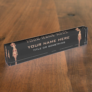 Placa De Nombre Bikini Blonde