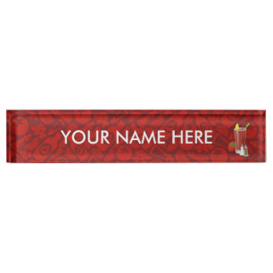 Placa De Nombre Bloody Mary