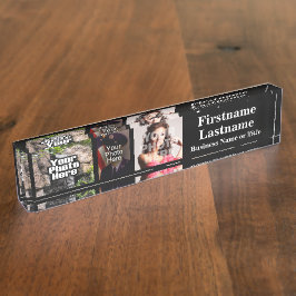 Placa De Nombre Bloque de acrílico conocido del escritorio del