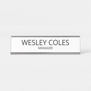 Placa De Nombre Bloque de nombre de acrílico personalizado, base d