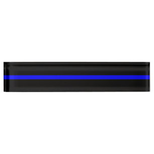 Placa De Nombre Blue Line fino - la policía de la aplicación de