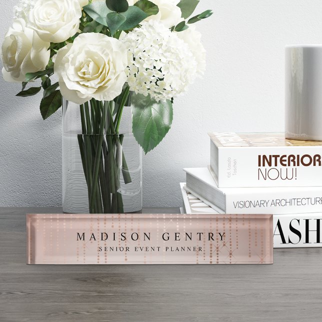 Placa De Nombre Blush Rain (Subido por el creador)