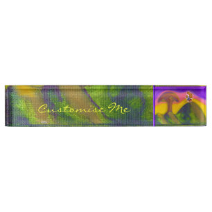 Placa De Nombre Boleto a un mundo de fantasía