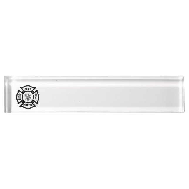 Placa De Nombre Bombero (Anverso)