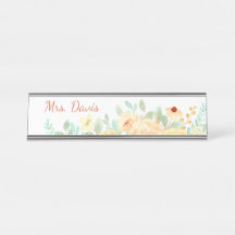 Bonito Floral Personalizada Gift Teachers Business