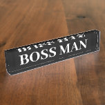Placa De Nombre Bosque Man Regalo Funny Nombre Plate Personalizar<br><div class="desc">Este diseño se creó a través del arte digital. Puede ser personalizado en el área de proporcionar o personalizar eligiendo la opción de pulsar para personalizar y cambiando el nombre, las iniciales o las palabras. También puede cambiar el color y estilo del texto o eliminar el texto para un diseño...</div>