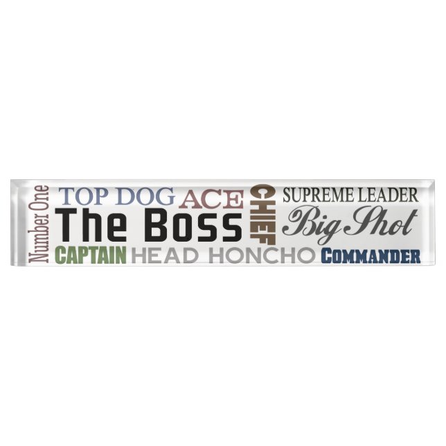 Placa De Nombre Boss (Anverso)