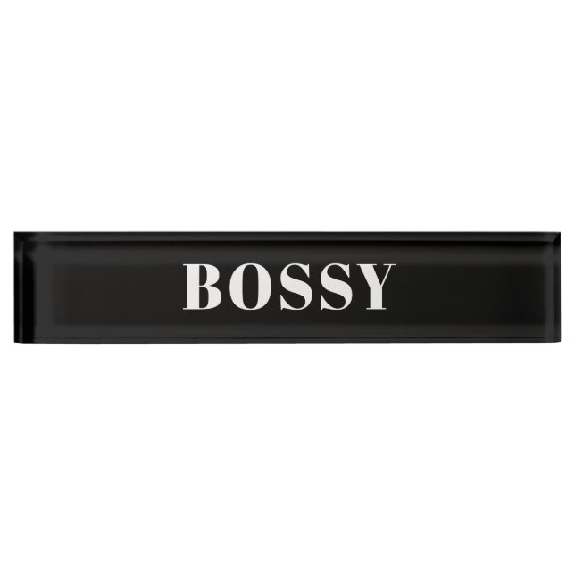 Placa De Nombre Bossy (Anverso)