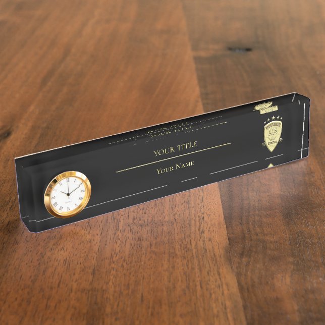 Placa De Nombre Bounty Hunter Agent (Lateral)