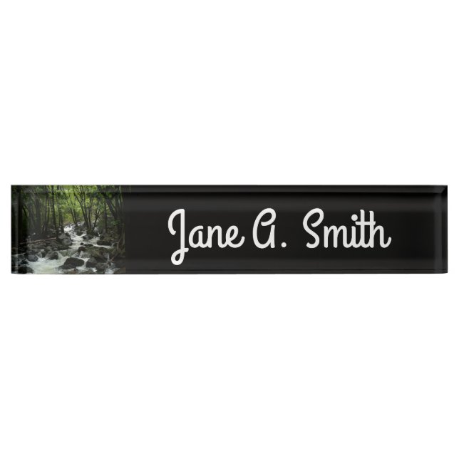 Placa De Nombre Bridalveil Creek en el Parque Nacional Yosemite (Anverso)