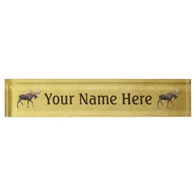 Placa De Nombre Bull Moose (Anverso)