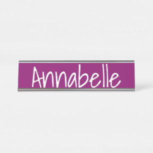 Placa De Nombre Byzantium Purple