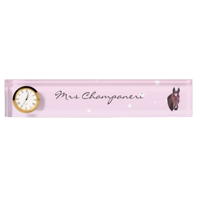 Placa De Nombre Caballo de castaño (Anverso)