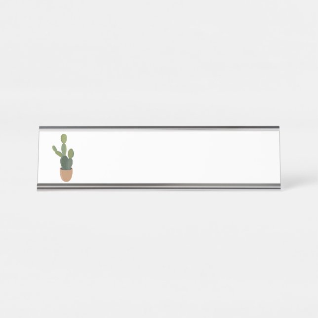 Placa De Nombre Cactus (Anverso)