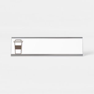 Placa De Nombre Café a ir