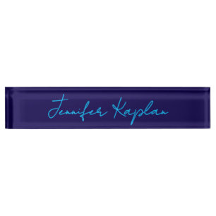 Placa De Nombre Caligrafía Clásica Minimalista Profesional