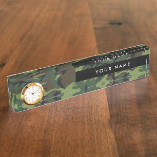 Placa De Nombre Camo verde, Camuflaje, Militar, Ejército