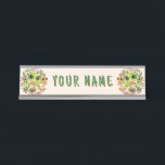 Placa De Nombre Caracteres de dibujos animados de Baby Geckos Cute<br><div class="desc">Pequeña y pequeña lagartija Gecko sonriente conjunto de cuatro caracteres. Animados y alegres personajes de caricatura,  uno es verde,  el otro es marrón,  con ojos verdes grandes y dulces,  rosa,  azul y marrón. Arte vectorial original aislado en blanco,  derechos de autor BluedarkArt TheChameleonArt.</div>