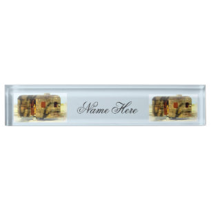 Placa De Nombre Caravana gitana resistida Thunder_Cove cualquier