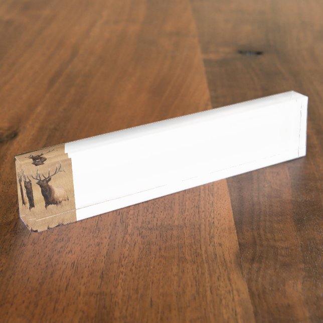 Placa De Nombre carga de los alces (Lateral)