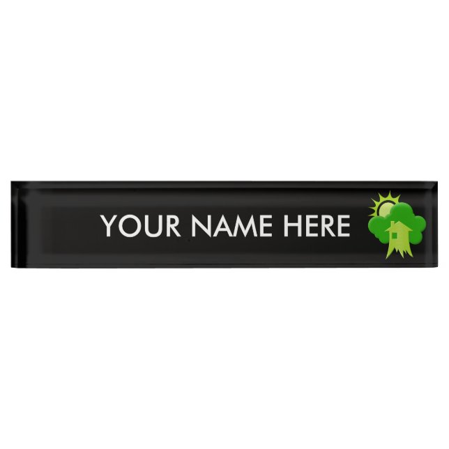 Placa De Nombre Casa Verde (Anverso)