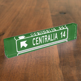 Placa De Nombre Centralia PA