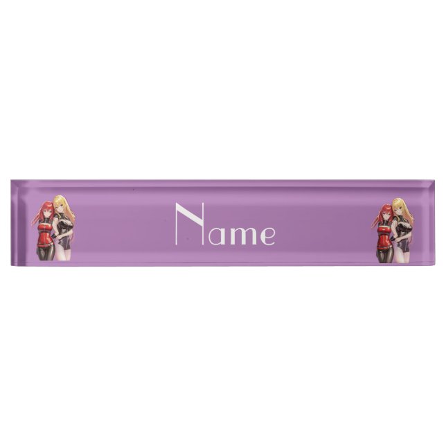 Placa De Nombre Chicas Cuadros Anime Thunder_Cove (Anverso)