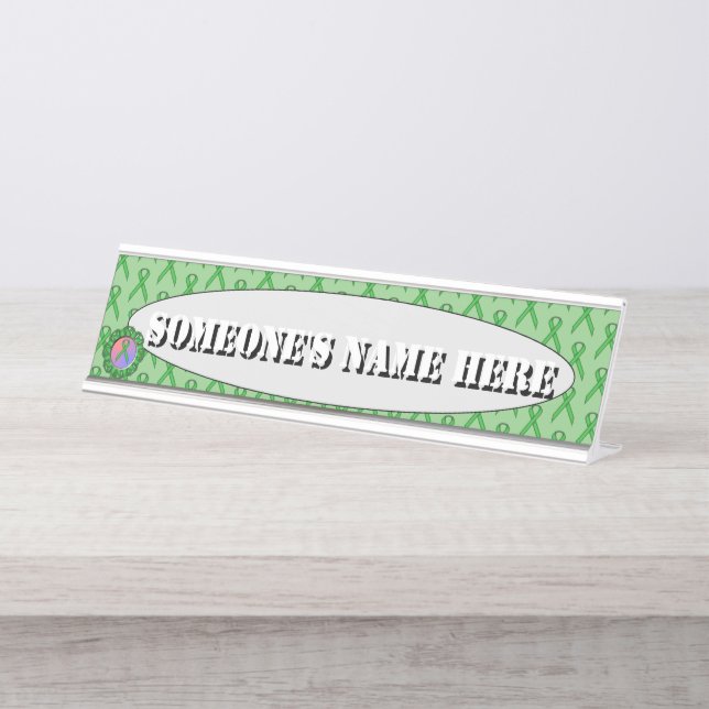 Placa De Nombre Cinta Green Standard de Kenneth Yoncich (Anverso)