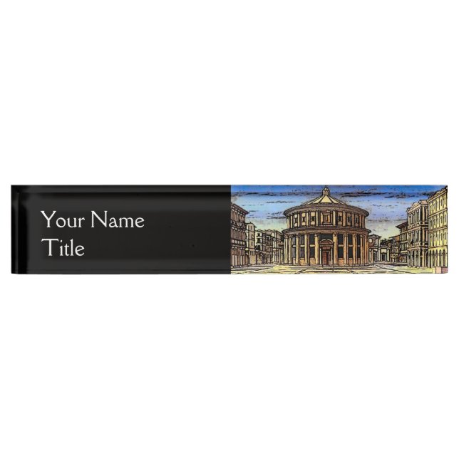 Placa De Nombre CIUDAD IDEAL,Arquitectura renacentista (Anverso)