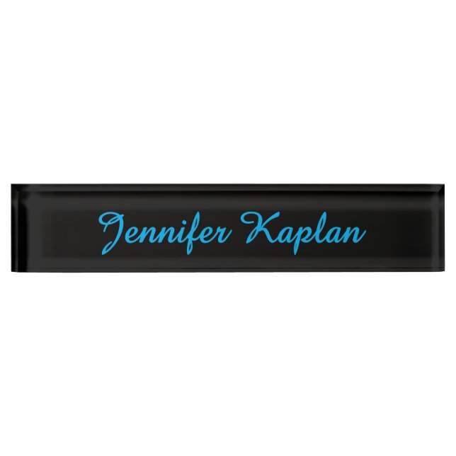 Placa De Nombre Classical Handwriting Minimalist Professional (Anverso)