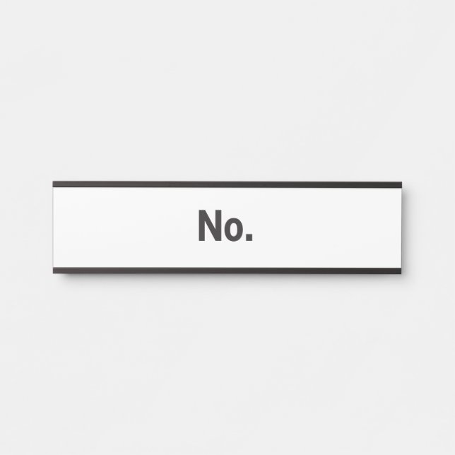 Placa de nombre colgante: No. (Anverso)