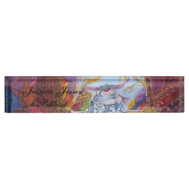 Placa De Nombre Colibrí(2) (Anverso)