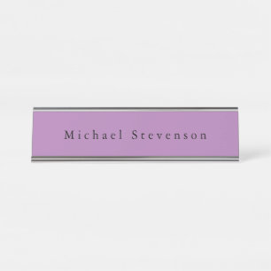 Placa De Nombre Color moderno moderno de lavanda profesional