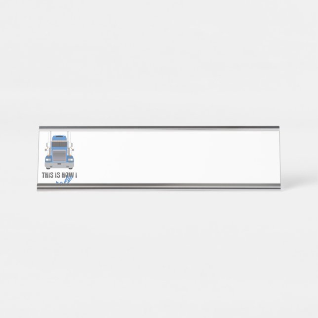 Placa De Nombre Cómo hago el viaje (Anverso)