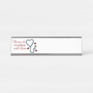 Placa De Nombre Con amor