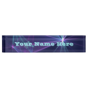 Placa De Nombre Constelación, Texto de Arte Fractal de Fantasía Ab