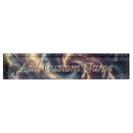 Placa De Nombre Consultor Arte Resumen Moderno