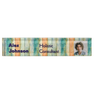 Placa De Nombre Consultor de Bienestar Holístico Naturopaths Espir