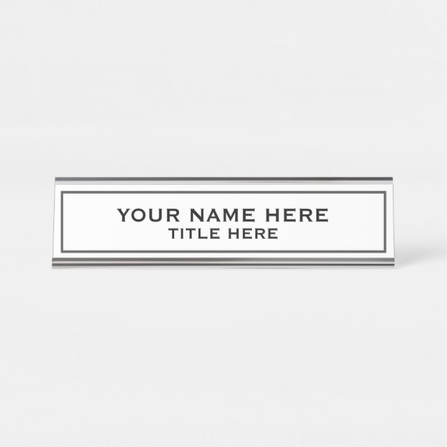 Placa De Nombre Crea el tuyo propio (Anverso)