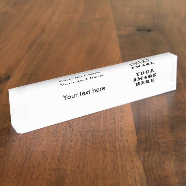 Placa De Nombre Crea el tuyo propio (Lateral)