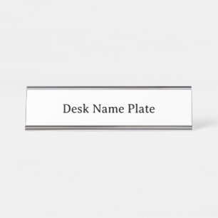 Placa De Nombre Crea tu plata estándar personalizada