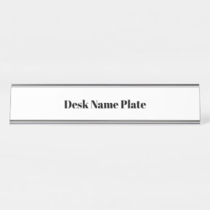 Placa De Nombre Crea tu plata larga personalizada
