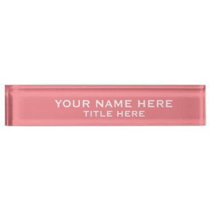 Placa De Nombre Crea tu propio rosa