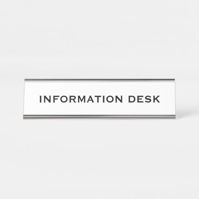 Placa De Nombre Crear información o consulta (Anverso)