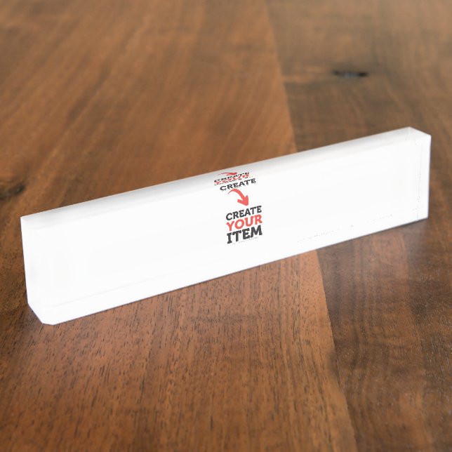 Placa De Nombre CREATE-YOUR-OWN DIY Custom upload your design (Lateral)