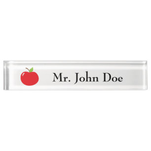 Placa De Nombre Cuidada manzana de tu Personalizado divertido visu