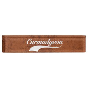 Placa De Nombre Curmudgeon