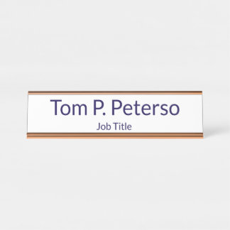 Placa De Nombre Custom Name Desk Name Plate for Office Decor