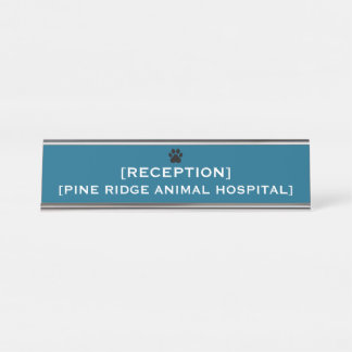 Placa De Nombre Custom Office Reception Name Plate | VET & Medical
